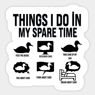 Things I Do In My Spare Time Duck Lover Shirt, Funny Duck Shirt, Lover T-Shirt, Dream About Duck Tee, Spare Time Shirts Sticker